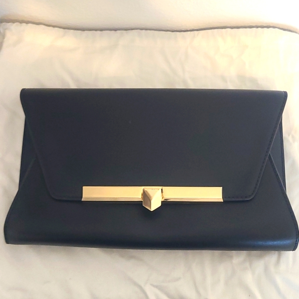 MICHAEL Michael Kors Bekah Black Envelope Clutch